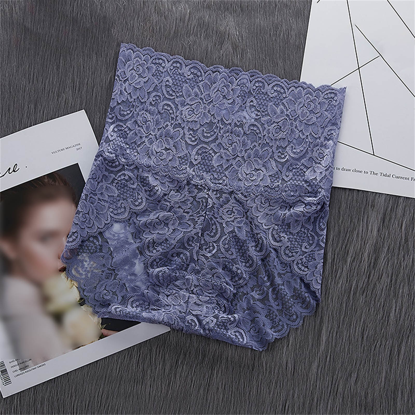 thumbnail image 4 of Braguitas de malla de cintura baja para mujer: ropa interior de algodón de color liso, diseño sin aros, cómodas para el uso diario., 4 of 4